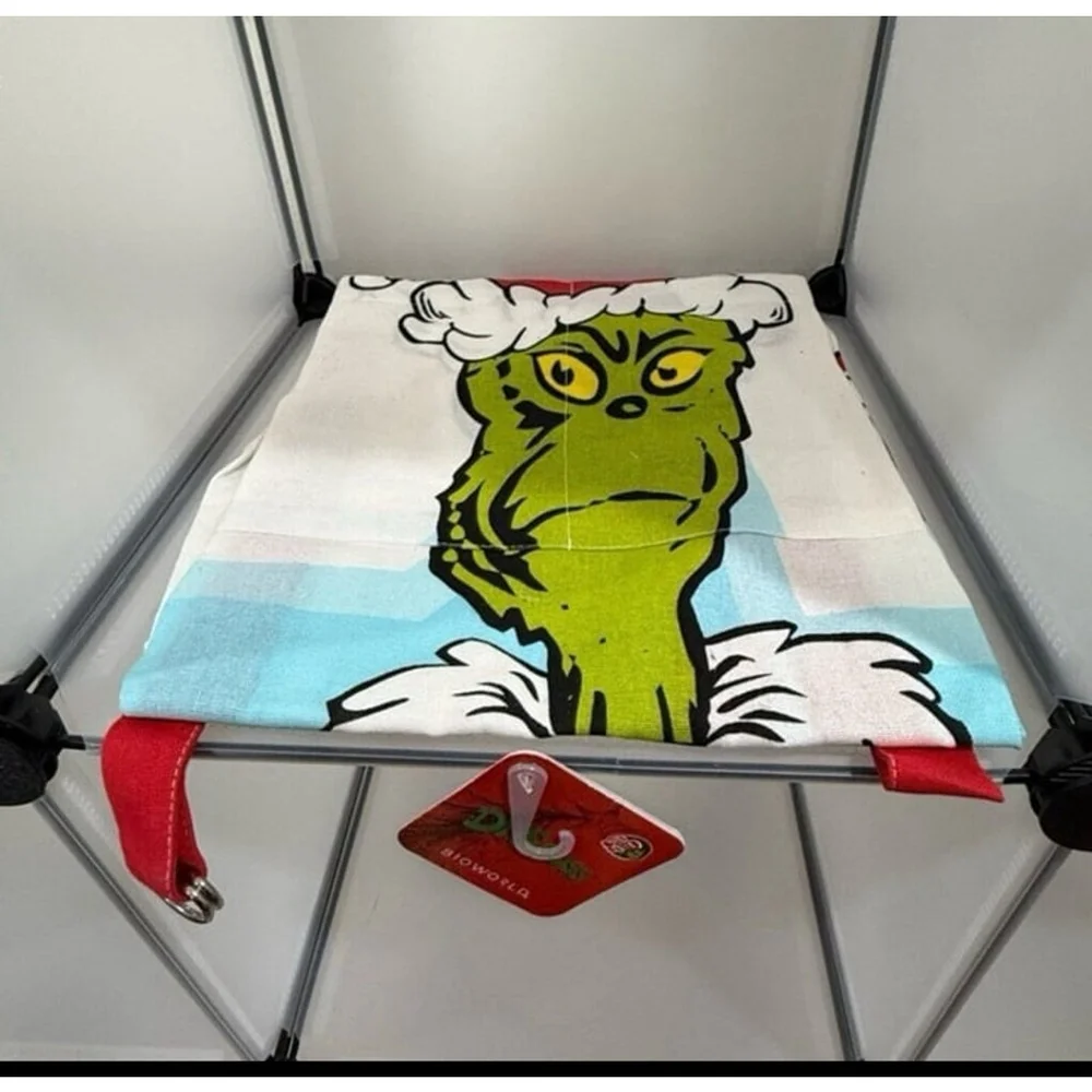 Dr. Seuss Stole Christmas Resting Grinch Face Kitchen Cooking Apron NWT